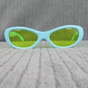 New Divine Eyewear Medusa Light Blue/Clear Yellow Sunglasses Women's NWT